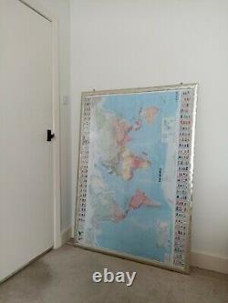 Very large wooden picture frame used 5ft by 3.5ft with wall mounts