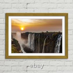 Victoria Falls Sunset Zambia Canvas Framed Print Picture Wall Art