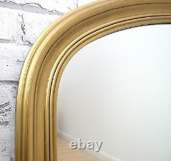 Victoria French Ornate Style X Large Overmantle GOLD Leaf Wall Mirror 119 x 94cm