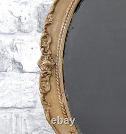 Vintage Antique Style Wall Mirror Ornate Gold Gilt Gesso Frame