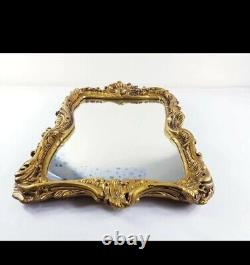 Vintage Baroque Rococo Wall Mirror Ornate Gold Gilt Frame