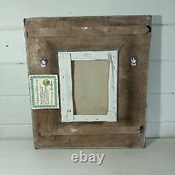 Vintage Cityscape Oil Painting Signed Ornate Gold Wood Frame Wall Hanging