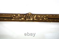 Vintage Fits 12 X 20 Gold Gilt Arts & Crafts Ornate Gesso Picture Frame Wood