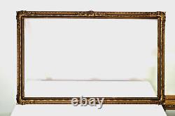 Vintage Fits 12 X 20 Gold Gilt Arts & Crafts Ornate Gesso Picture Frame Wood