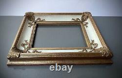 Vintage French Frame Rococo Ribbon & Acanthus Leaf Gilding On Gesso