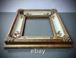 Vintage French Frame Rococo Ribbon & Acanthus Leaf Gilding On Gesso