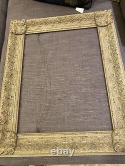 Vintage French Provincial Ornate Wood wooden Picture Frame carved