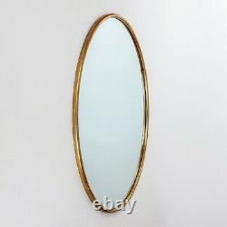 Vintage Gold Parisienne Round Mirror Metal Wall Mirrors Circular Gold Gilt Leaf