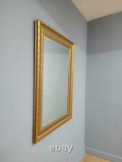 Vintage Large Gilt Gold Framed Mantle Wall Mirror 26x92 2 Available