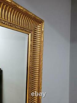Vintage Large Gilt Gold Framed Mantle Wall Mirror 26x92 2 Available