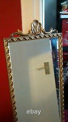 Vintage Ornate Gold Framed Wall Mirror