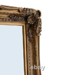 Vintage Ornate Gold Wall Mirror Baroque Carved Framed Hanging Window Mirror Deco