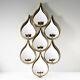 Vintage Raindrop Wall Mounted Mirror Home Decoration Candle Holder Display Stand