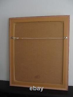 Vintage Rectangular Gold Painted Decorative Framed WALL MIRROR 60 x 50 cm