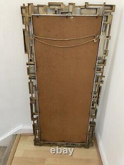 Vintage Retro Syroco Wall Mirror in the Brutalist style from USA