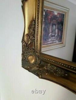 Vintage Rococo French Style Ornate Gold Gilt Gild Frame Wall Mirror PICK UP ONLY