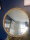 Vintage Round Ornate Gold Scrolled Wall Mirror Mid Century Modern 21 Circle