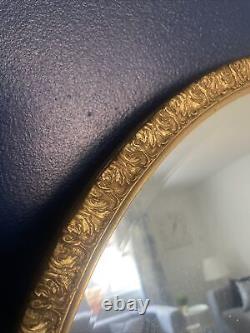 Vintage Round Ornate Gold Scrolled Wall Mirror Mid Century Modern 21 Circle