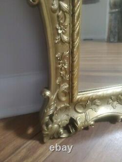 Vintage Syroco Hollywood Regency Gold Gilt Ornate Framed Wall Mirror 28.5x22.5