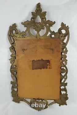 Vintage Wall Mirror Gold Frame Italian Florentine Louis XV 38 x 20