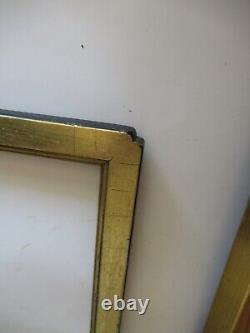 Vintage lot gold wooden picture frames shabby chic gallery wall lot 7 assorted