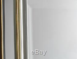Vogue FULL LENGTH Leaner wall MIRROR Venetian Glass Frame Gold Edge 151.5cmx62cm