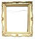 Vtg Antique Gold Wood ORNATE / Victorian Wall Hanging PICTURE Art Mirror FRAME