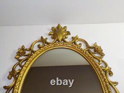 Vtg Ornate GOLD FRAMED SYROCO WALL MIRROR HOMCO 2037 HOLLYWOOD REGENCY