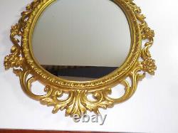 Vtg Ornate GOLD FRAMED SYROCO WALL MIRROR HOMCO 2037 HOLLYWOOD REGENCY