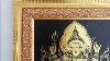 Wall Decoration Genesha With Frame Ancient Thai Art Painting By Gold Leaf