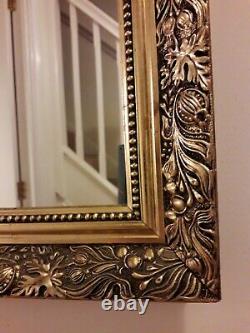 Wall Mirror Decorative Antiqued Gold French Style Frame 100cmx40cm PICK UP ONLY