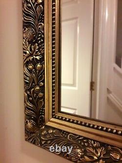 Wall Mirror Decorative Antiqued Gold French Style Frame 100cmx40cm PICK UP ONLY