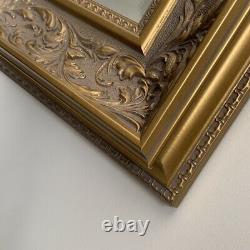 Wall Mirror Decorative antiqued Gold Vintage French Style Frame 92cm x 68cm