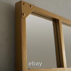 Wall Mirror Jersey Industrial Rectangular Full Length Gold Frame-H 160cmx W 80cm