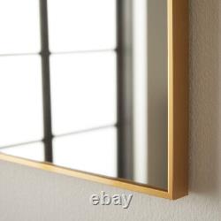 Wall Mirror Rectangular Gold Frame Modern Contemporary H 90cm x W 60cm-Islington