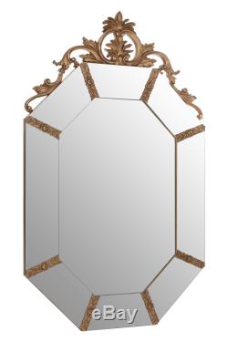 Wall Mirror with Gold Resin Frame Neoclassical design