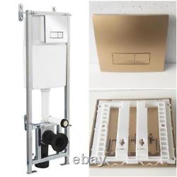 Wc Cistern Frame Gold Flush Plate 1100mm (for Wall Hung Toilets)