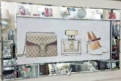 White G. Designer heels, bottle, bag picture liquid art, crystals & mirror frame