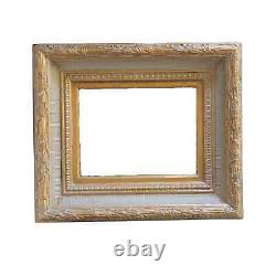 Wide Gold Regency Wood Frame Holds 16 x 12 Artwork Museum Frame Vintage