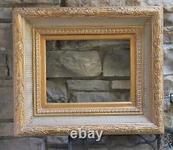 Wide Gold Regency Wood Frame Holds 16 x 12 Artwork Museum Frame Vintage