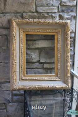 Wide Gold Regency Wood Frame Holds 16 x 12 Artwork Museum Frame Vintage