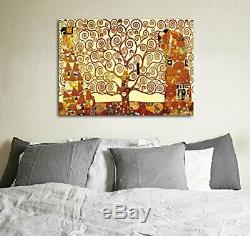 Wieco Art Tree of Life Large Canvas Prints Wall Art by Gustav Klimt Classical