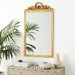 Wreath Top Mirror/Gold Leaf