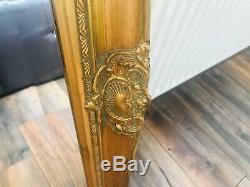 X LARGE Antique Silver Shabby Chic Ornate Decorative Wall Mirror