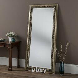 Yearn Mirrors Full Wall Mirror Rectangle Framed, Antique Gold 135 x 81cm
