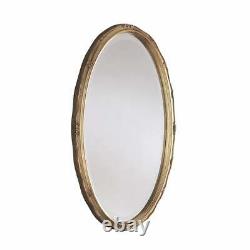 Yearn Ornate Oval Accent Mirror Wall Mounted, Plastic Frame Gold 71H x 43W